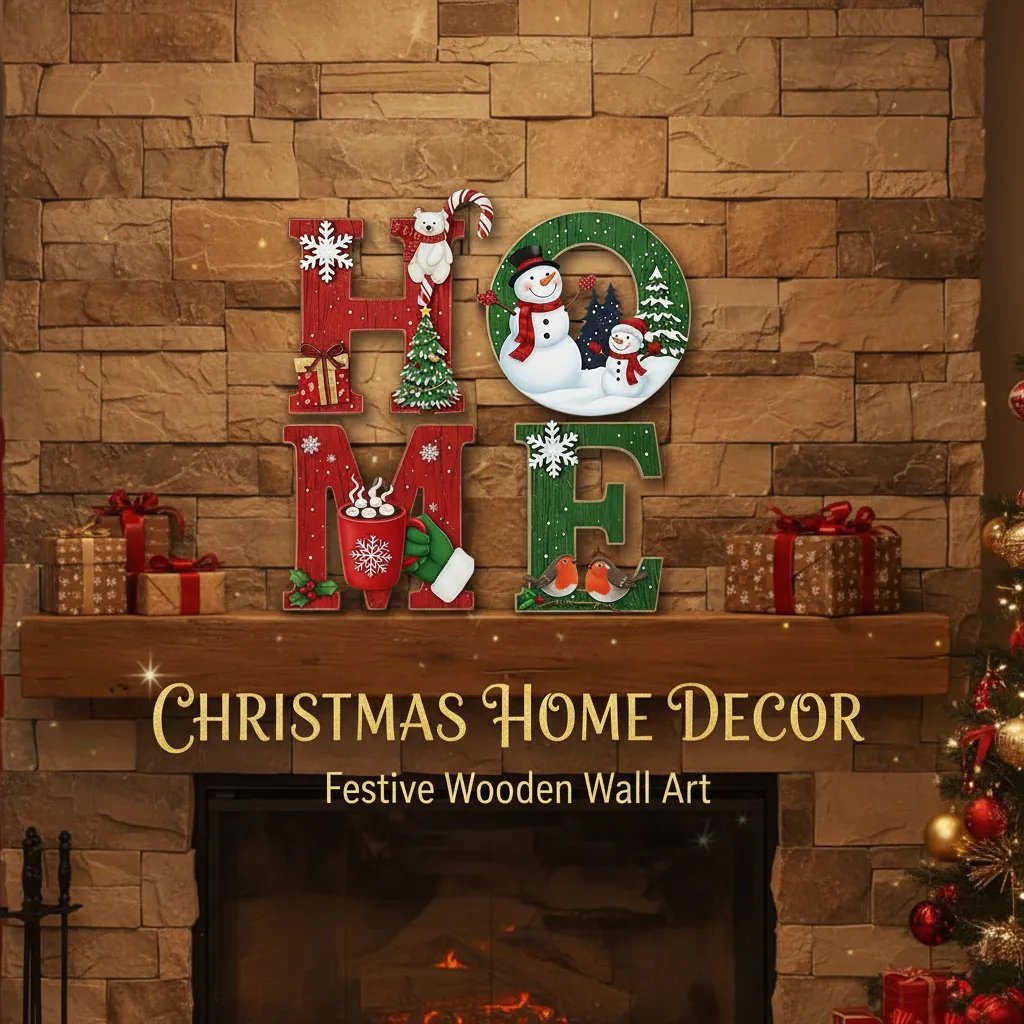 🎁Magical Christmas 'HOME' Letter Ornament Set