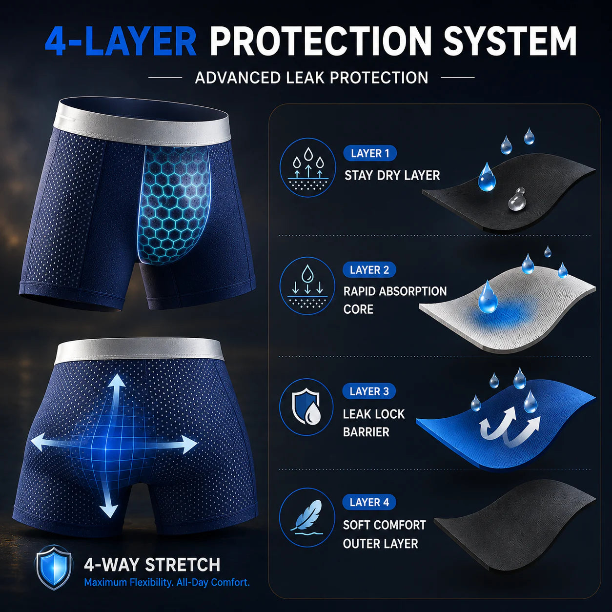 AirFlex 4-layer protection system
