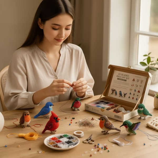 ✨ Tiny 3D Beaded Animal DIY Kit