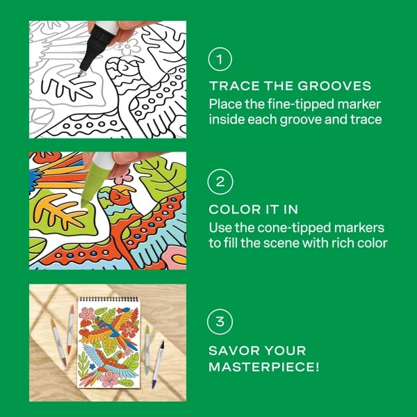 Trace By Groove three step instructions