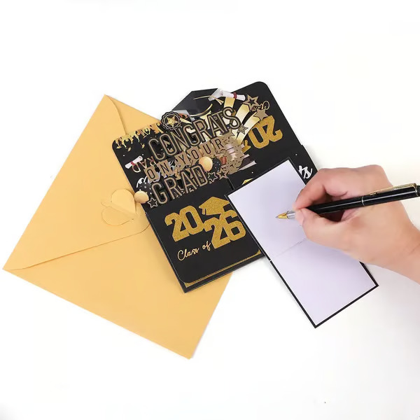 🎓Graduation Pop Up Card 2026 - 3D Happy Graduation Card with Envelope💌