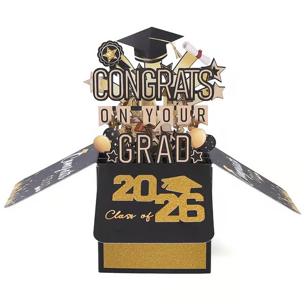 🎓Graduation Pop Up Card 2026 - 3D Happy Graduation Card with Envelope💌
