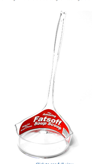 Fat Skimmer - Efficient Fat Separator for Soups, Stews, and Broths - Removes Fat Quickly and Easily 