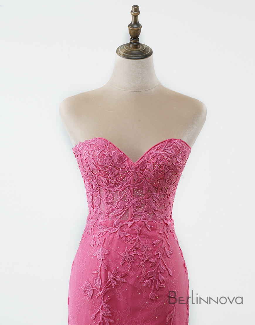 Sexy Elegant Lace Sweetheart Lace Up Homecoming Dress