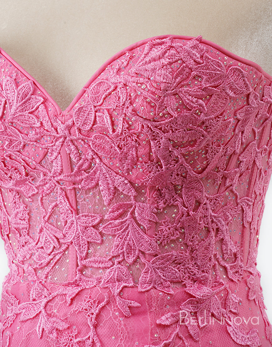 Sexy Elegant Lace Sweetheart Lace Up Homecoming Dress