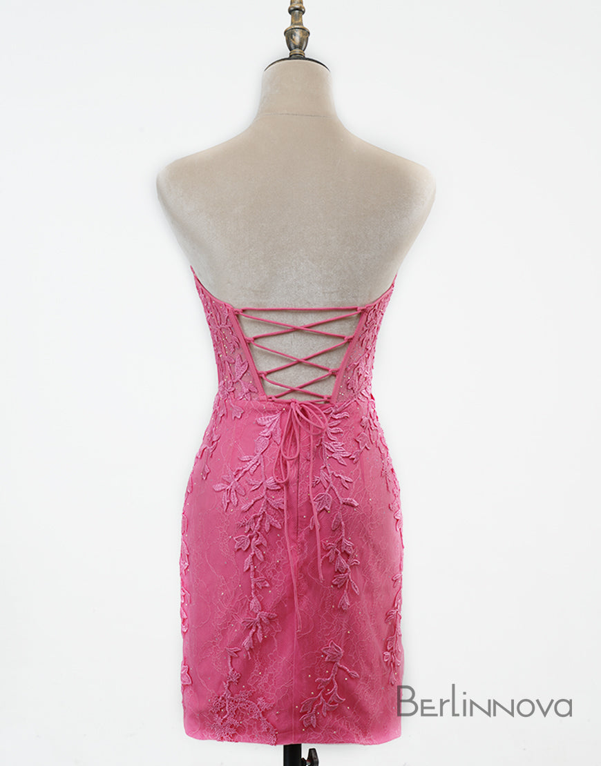 Sexy Elegant Lace Sweetheart Lace Up Homecoming Dress