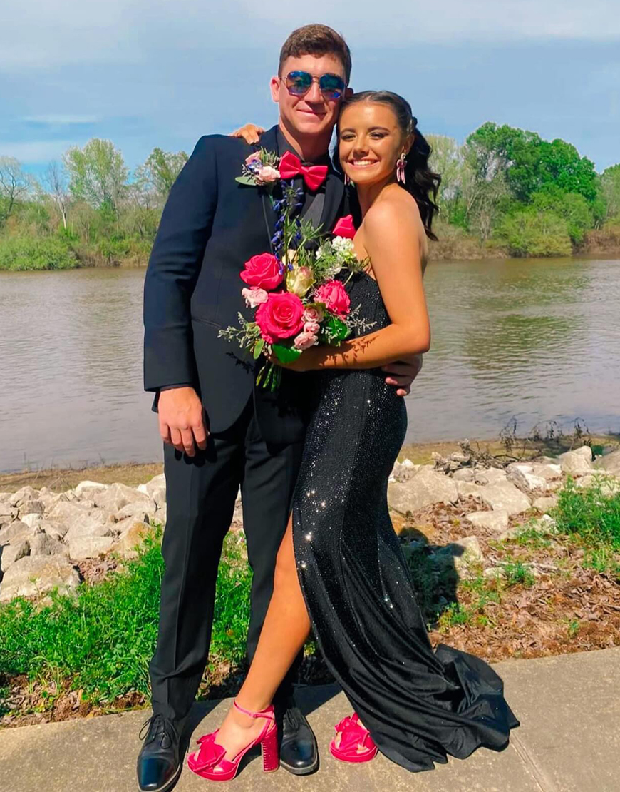 Sexy Tight Strapless Light Blue Long Prom Dress