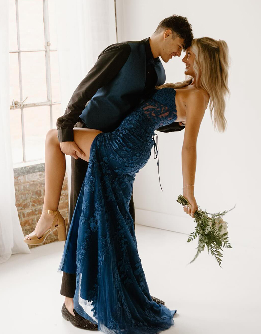 Mermaid Sweetheart Prom Dress With Appliques