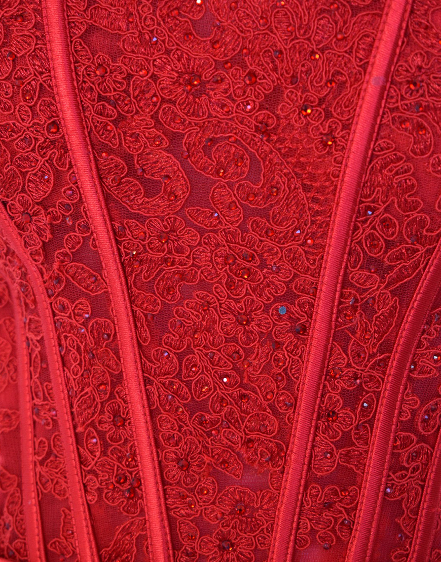 Sexy Red Strapless Long Prom Dress With Split