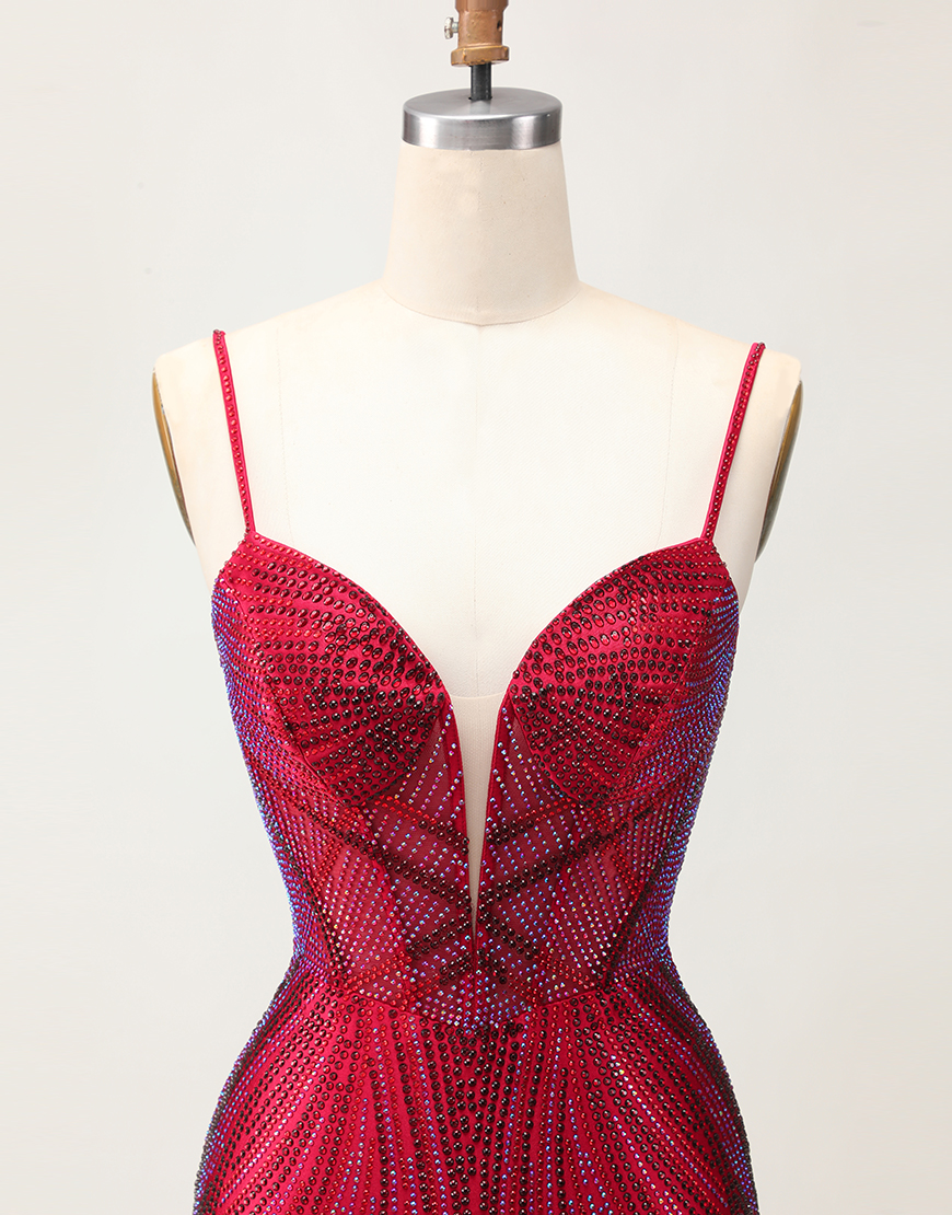 Sparkly Royal Blue Short Tight Backless Homecoming Dress with Beading