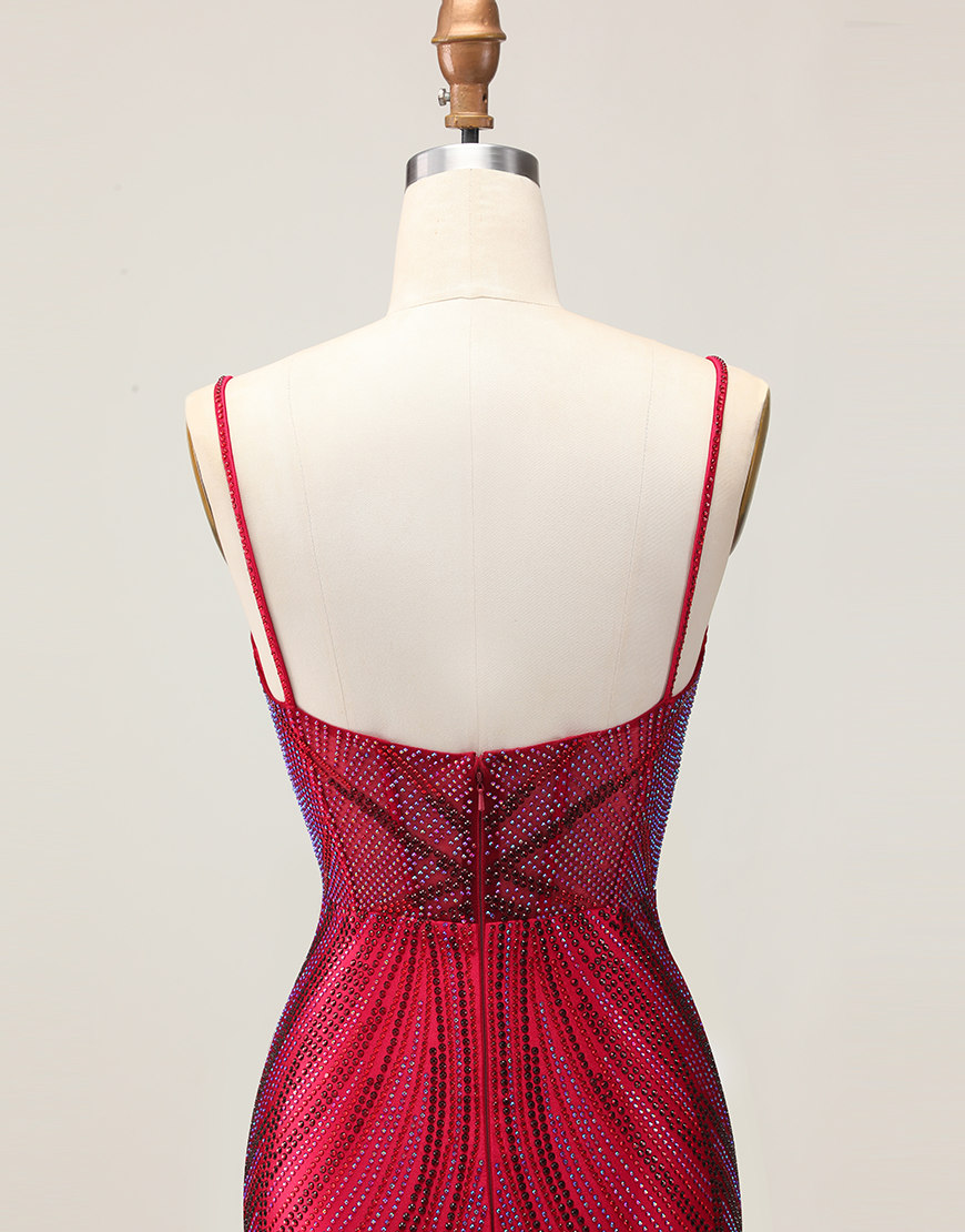 Sparkly Royal Blue Short Tight Backless Homecoming Dress with Beading