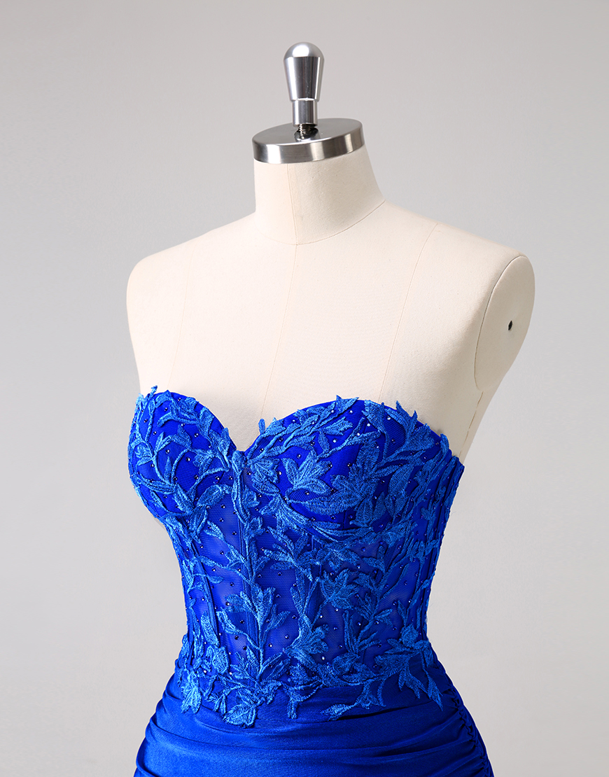 Glitter Fuchsia Beaded Appliques Tight Homecoming Dress 