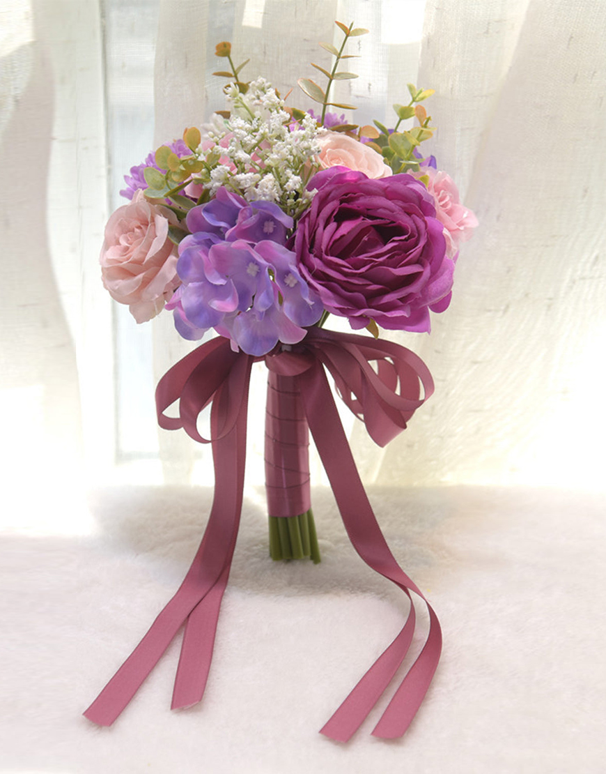 Dark Purple Homecoming Bouquets