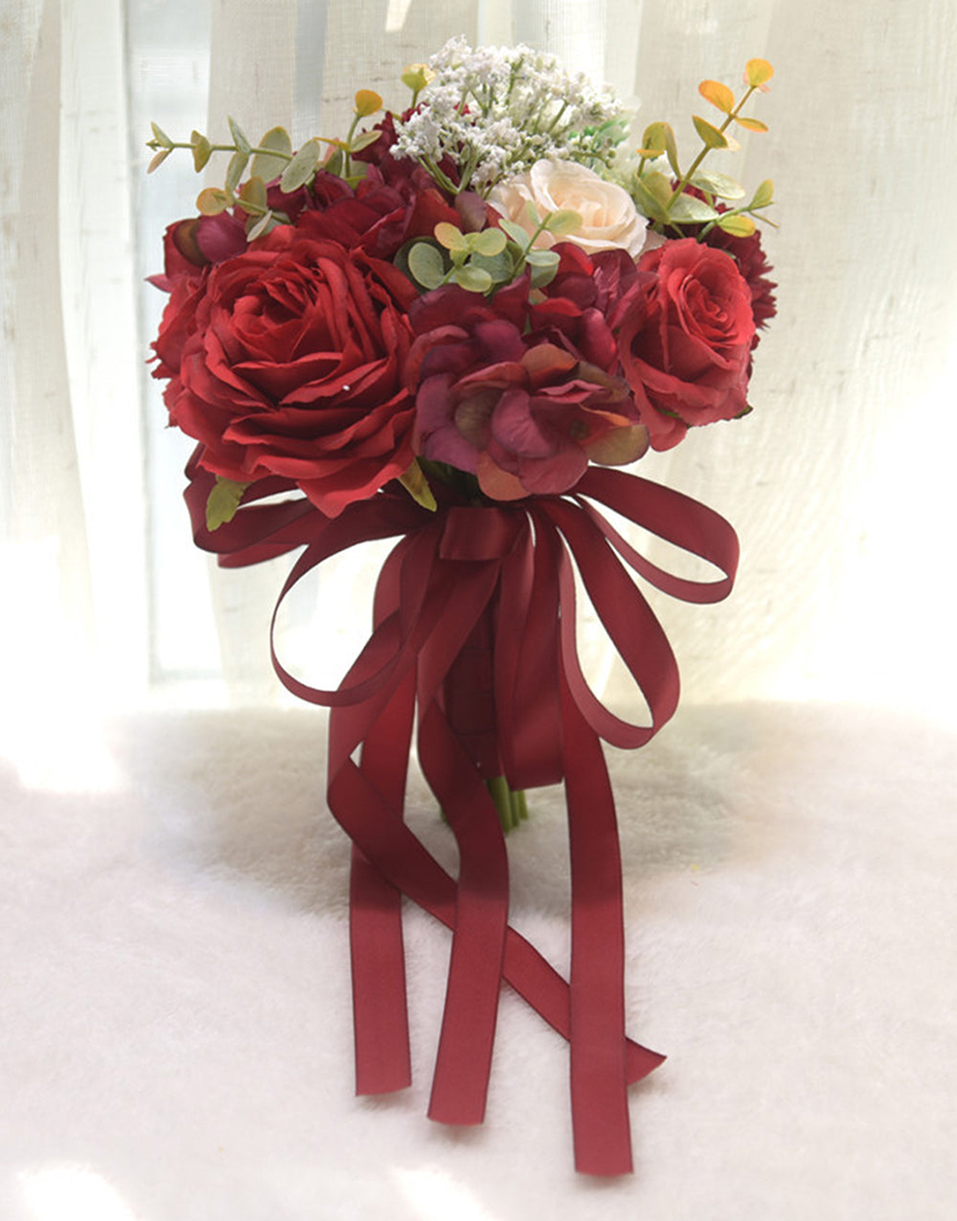 Dark Purple Homecoming Bouquets