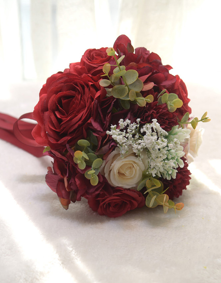 Dark Purple Homecoming Bouquets