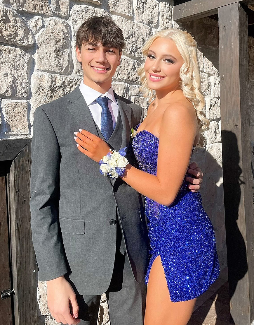 Sparkly Silver Tight Strapless Corset Sequins Homecoming Dress