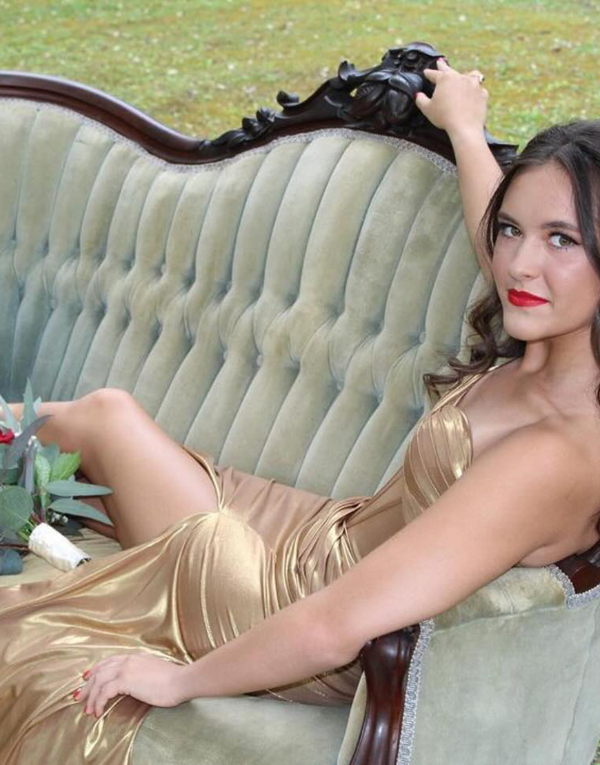 Metallic Dark Blue Mermaid Strapless Ruched Corset Satin Long Prom Dress with Slit