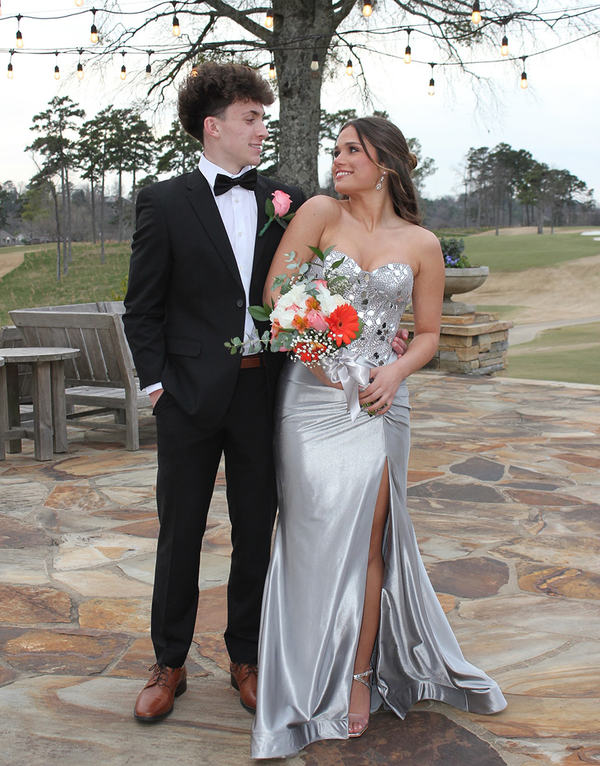 Sparkly Dark Green Mermaid Strapless Mirrors Corset Long Prom Dress with Slit