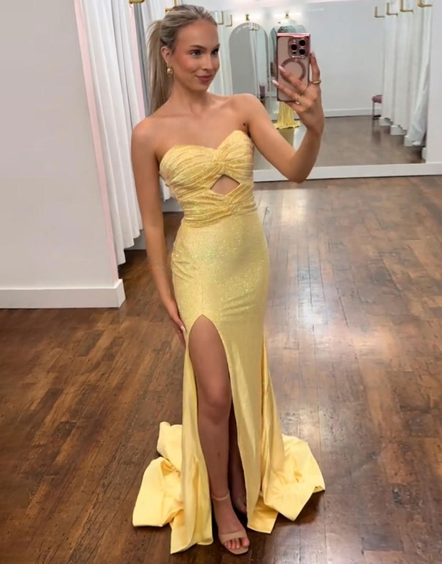 Sparkly Dark Green Mermaid Keyhole Beaded Long Prom Dress with Slit