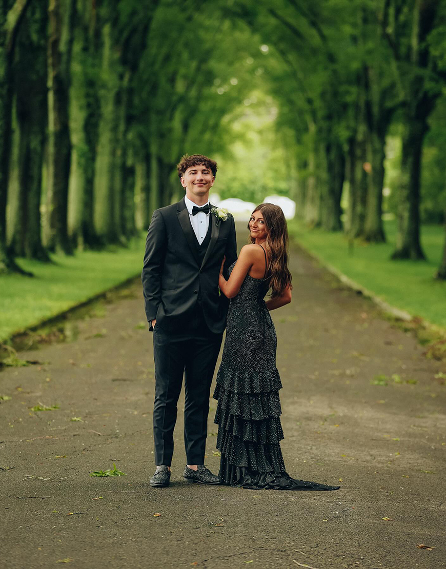 Sparkly Blue Mermaid Spaghetti Straps Beaded Ruffles Long Prom Dress with Slit