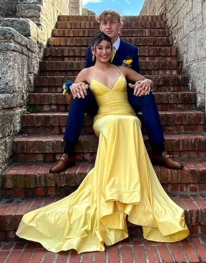 Sparkly Red Mermaid Spaghetti Straps Beaded Long Prom Dress