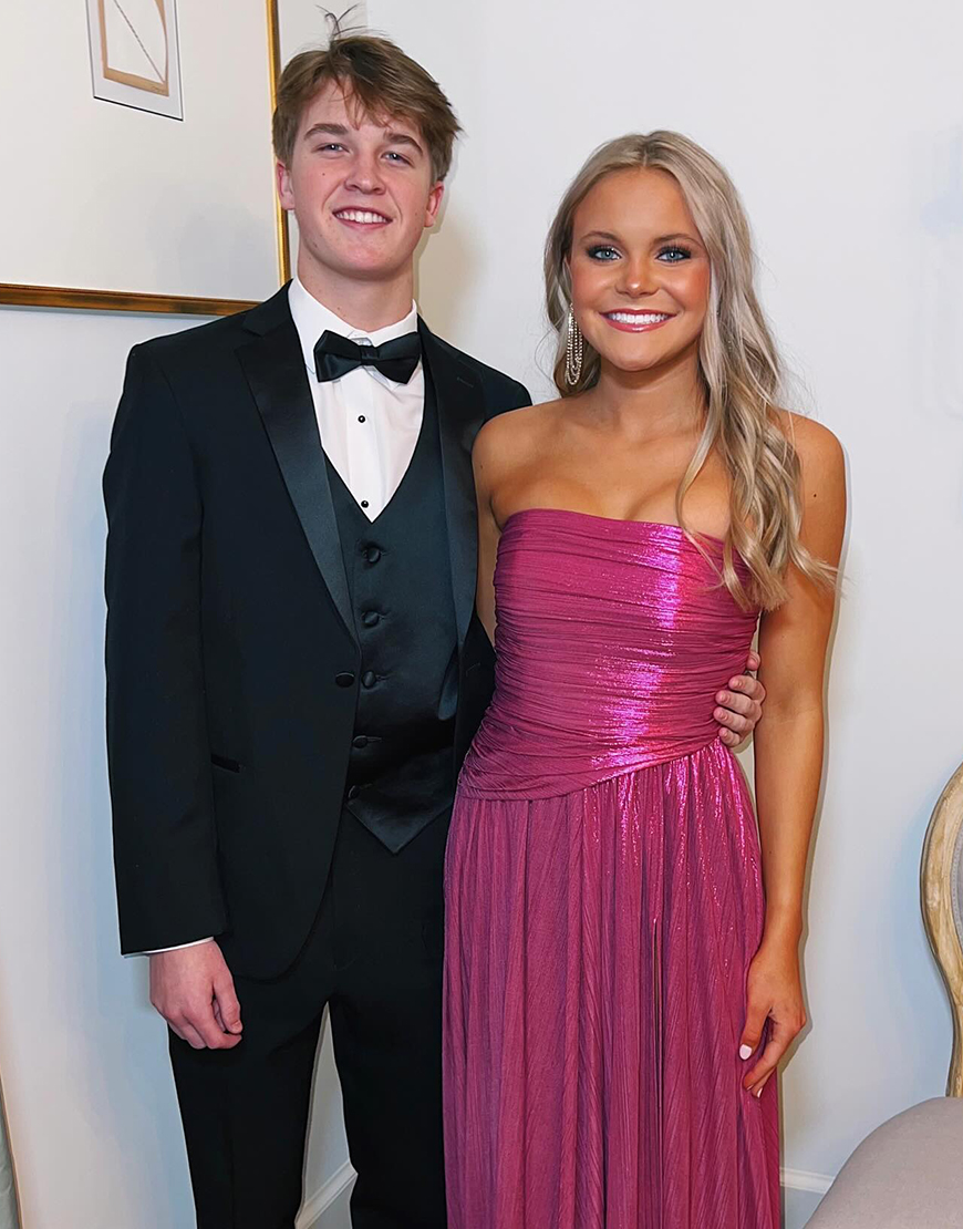 Sparkly Fuchsia A-Line Strapless Corset Long Prom Dress with Pleated Slit