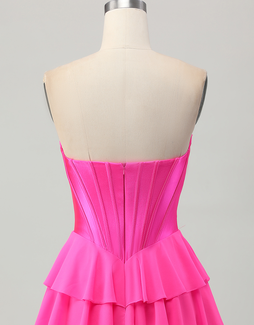 Blue Ruffled Sweetheart Short Corset Homecoming Dress with Lace