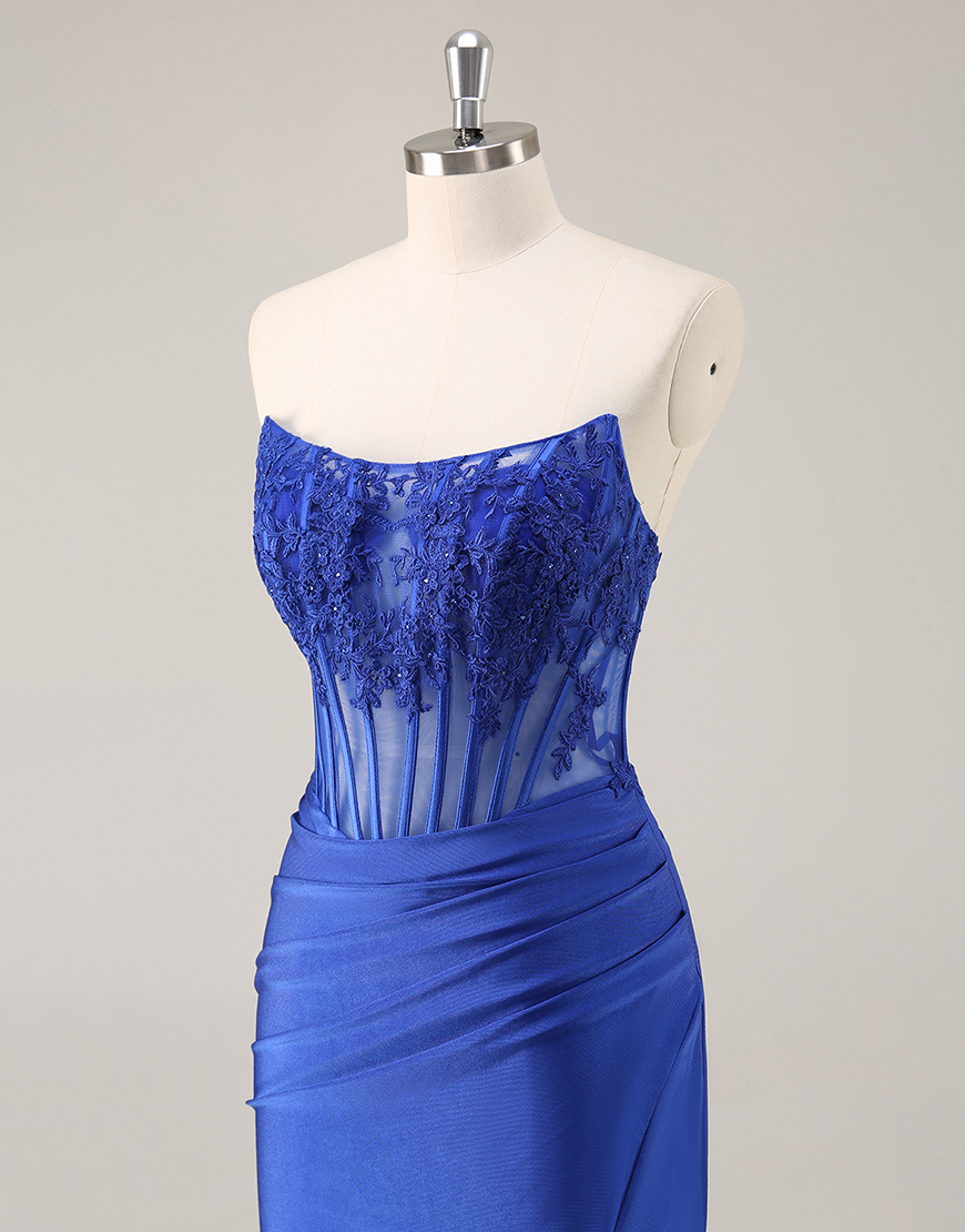 Black Bodycon Satin Short Corset Homecoming Dress with Lace