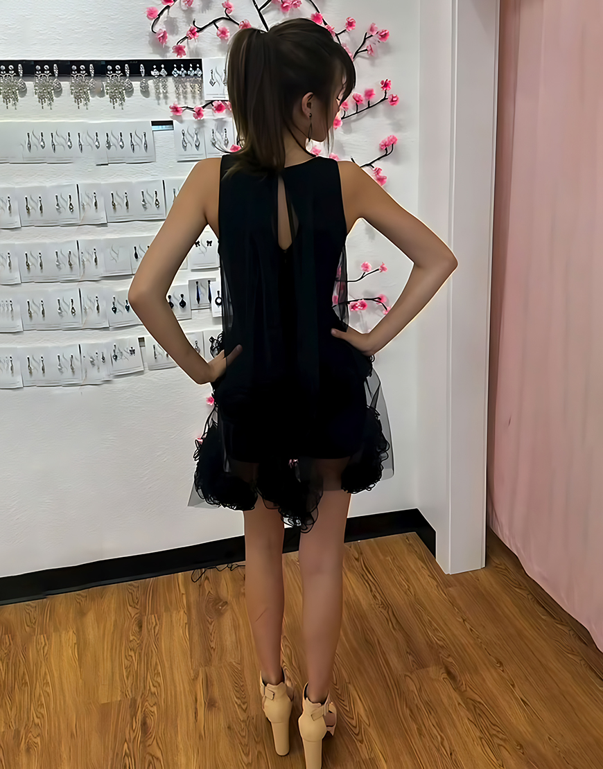 Fuchsia Floral Bodycon Short Homecoming Dress