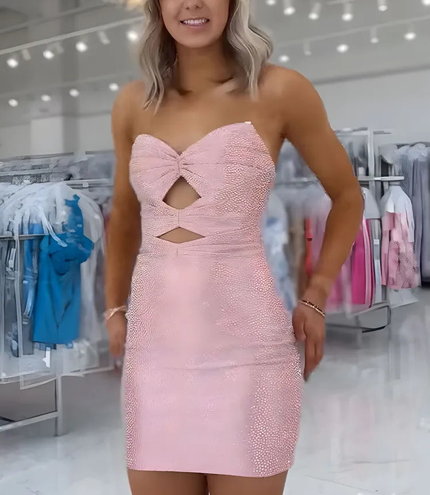 Sparkly Peacock Green Beaded Tight Short Homecoming Dress