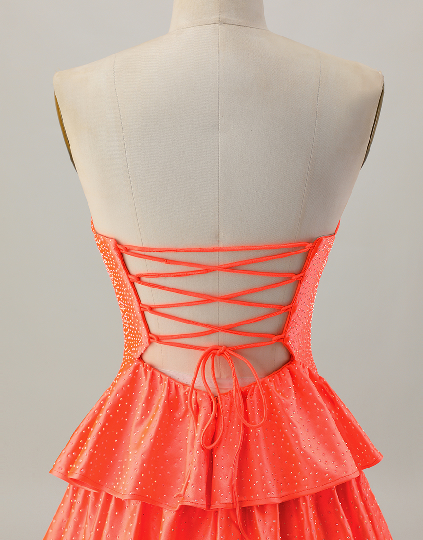 Sparkly Black A Line Ruffled Short Homecoming Dress with Beading