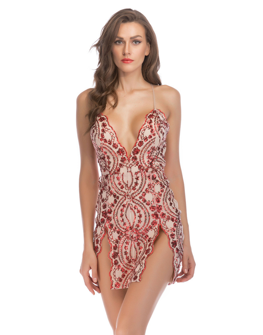 Sparkly Black Short Tight Sequin Homecoming Dress with Slit