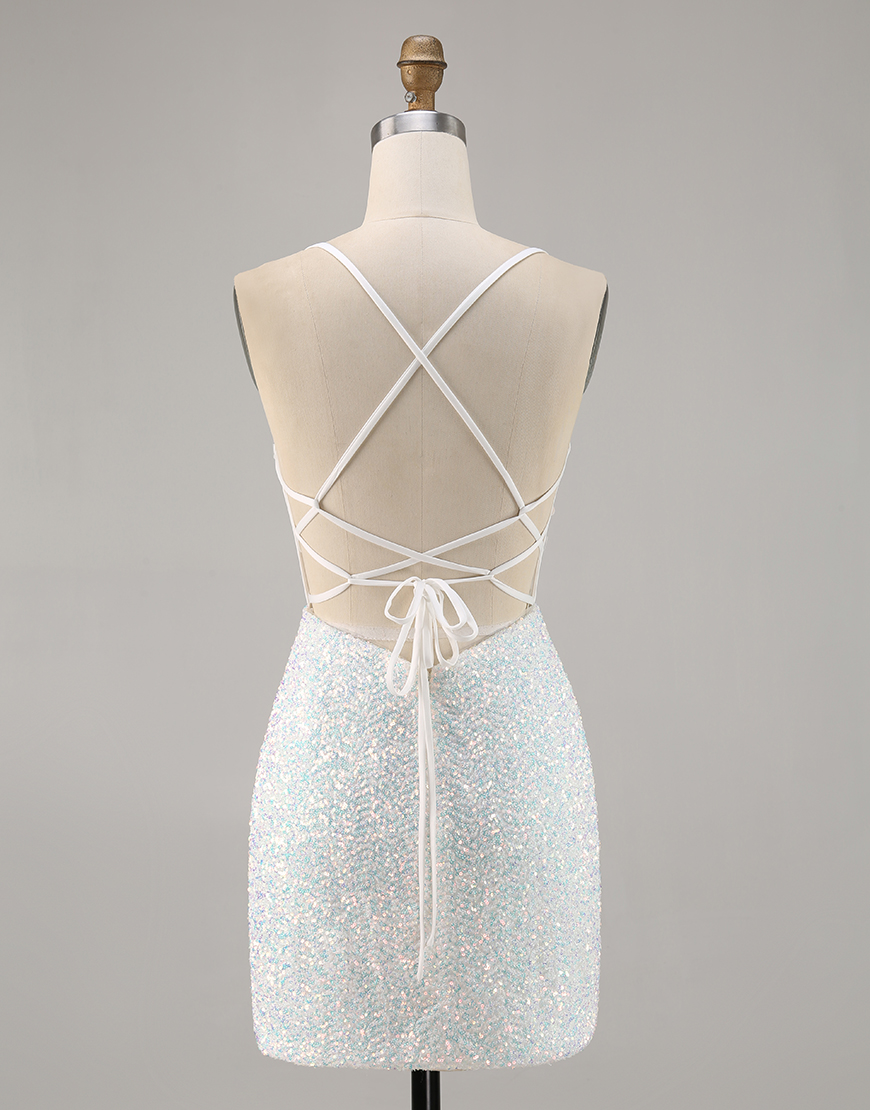 Sparky White Floral Tight Corset Short Homecoming Dress