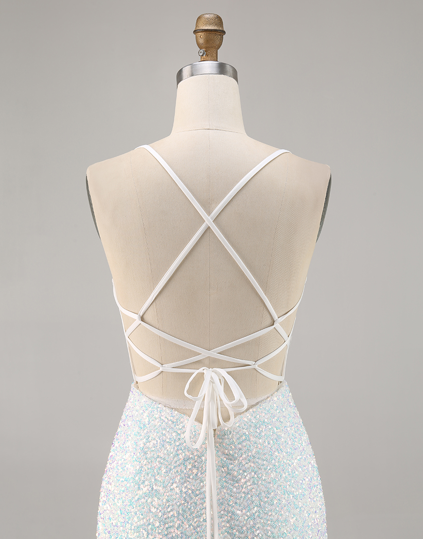 Sparky White Floral Tight Corset Short Homecoming Dress