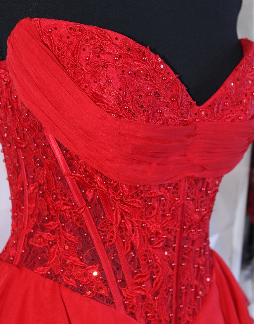 Sparkly Light Blue Short Tiered Corset Homecoming Dress with Lace