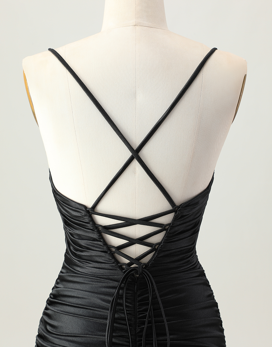 Sparkly Red Tight Cut Out Short Homecoming Dress with Rhinestone