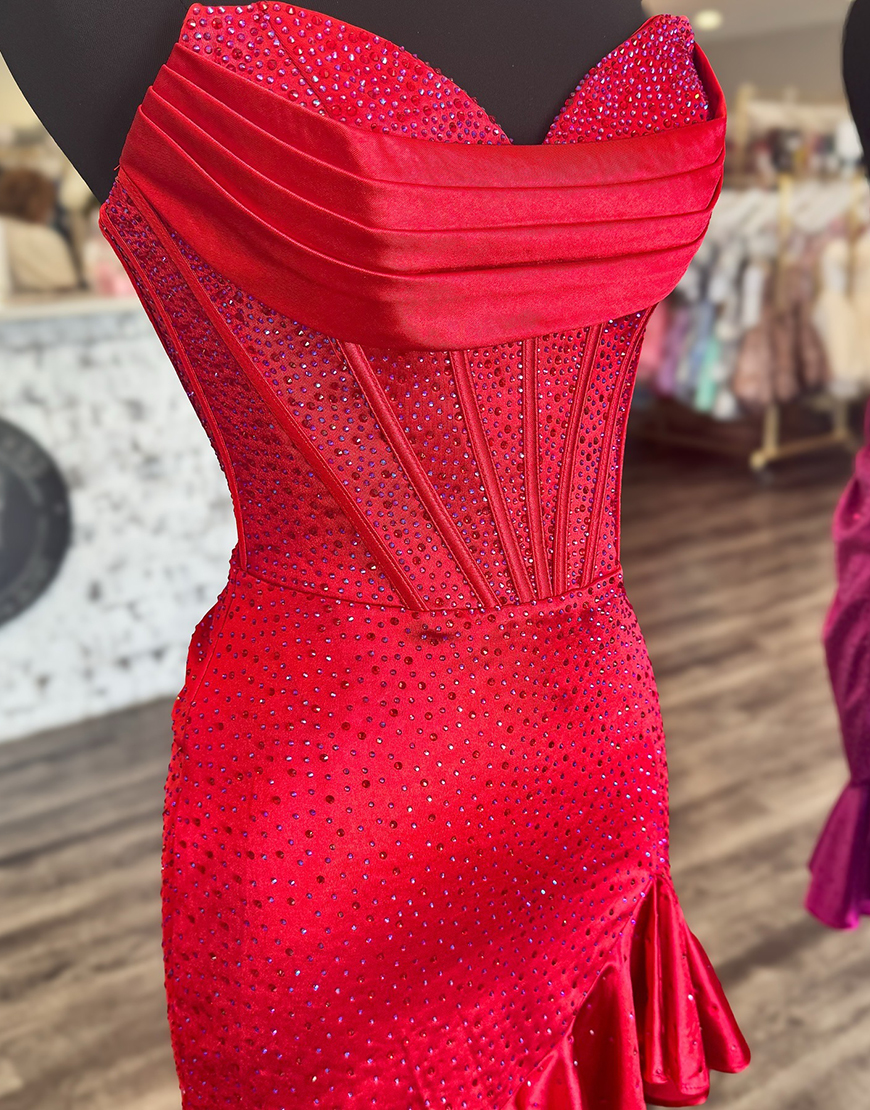 Sparkly Black Short Sweetheart Beaded Corset Homecoming Dress with Ruffles