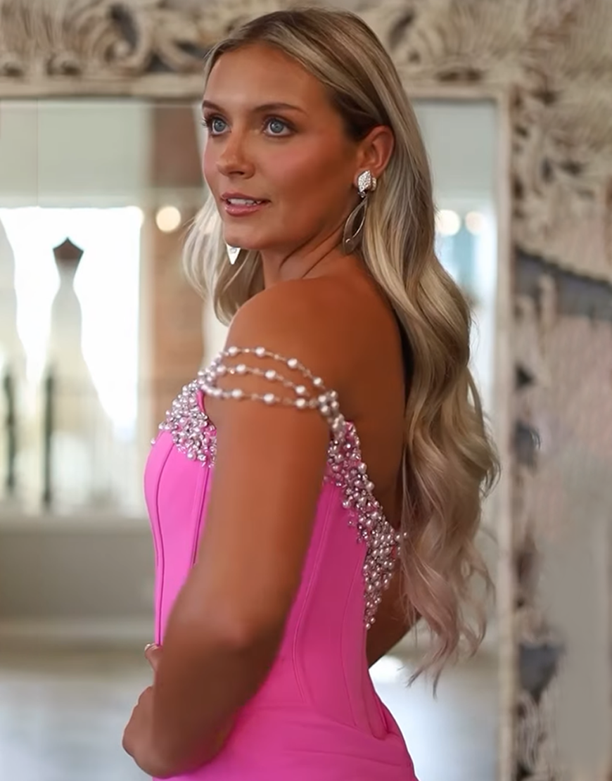 Sparkly Fuchsia Sweetheart Corset Tight Short Satin Homecoming Dress with Beading