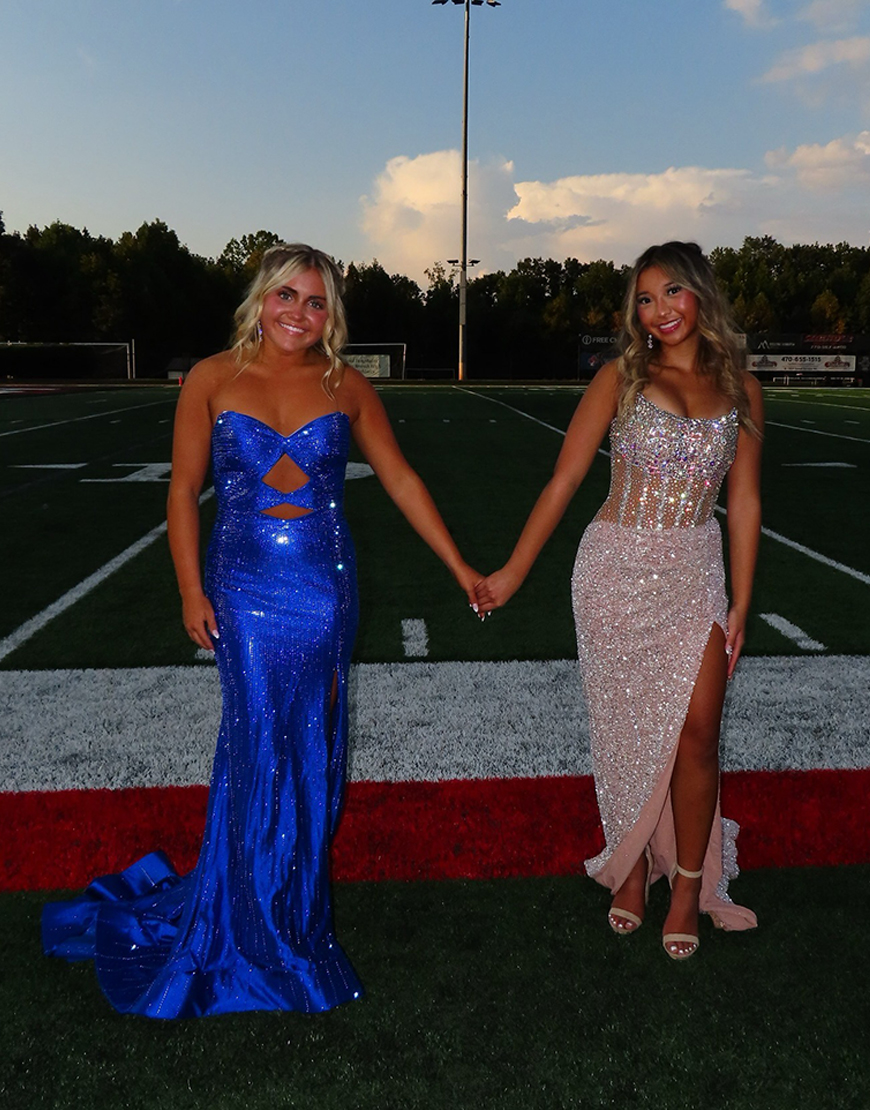 Sparkly Red Mermaid Sweetheart Beaded Cut-Out Long Prom Dress with Slit