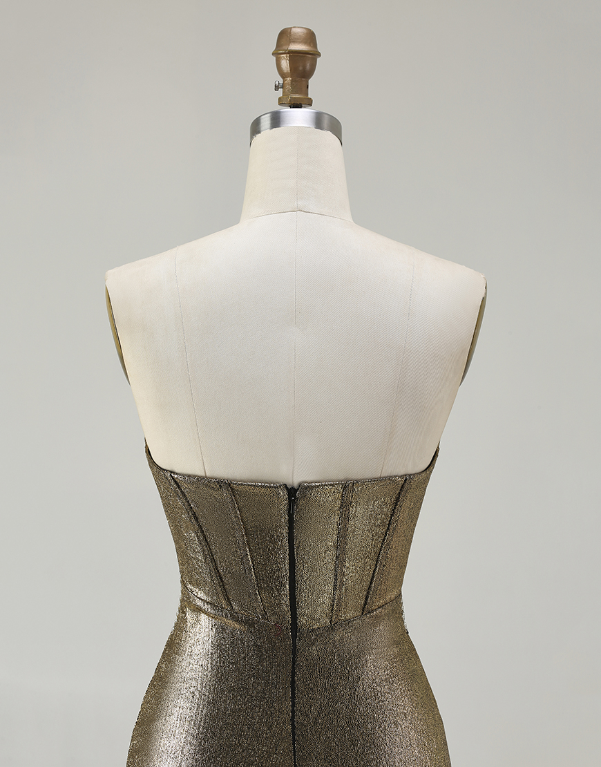 Sparkly Fuchsia Mermaid Beaded Corset Long Prom Dress