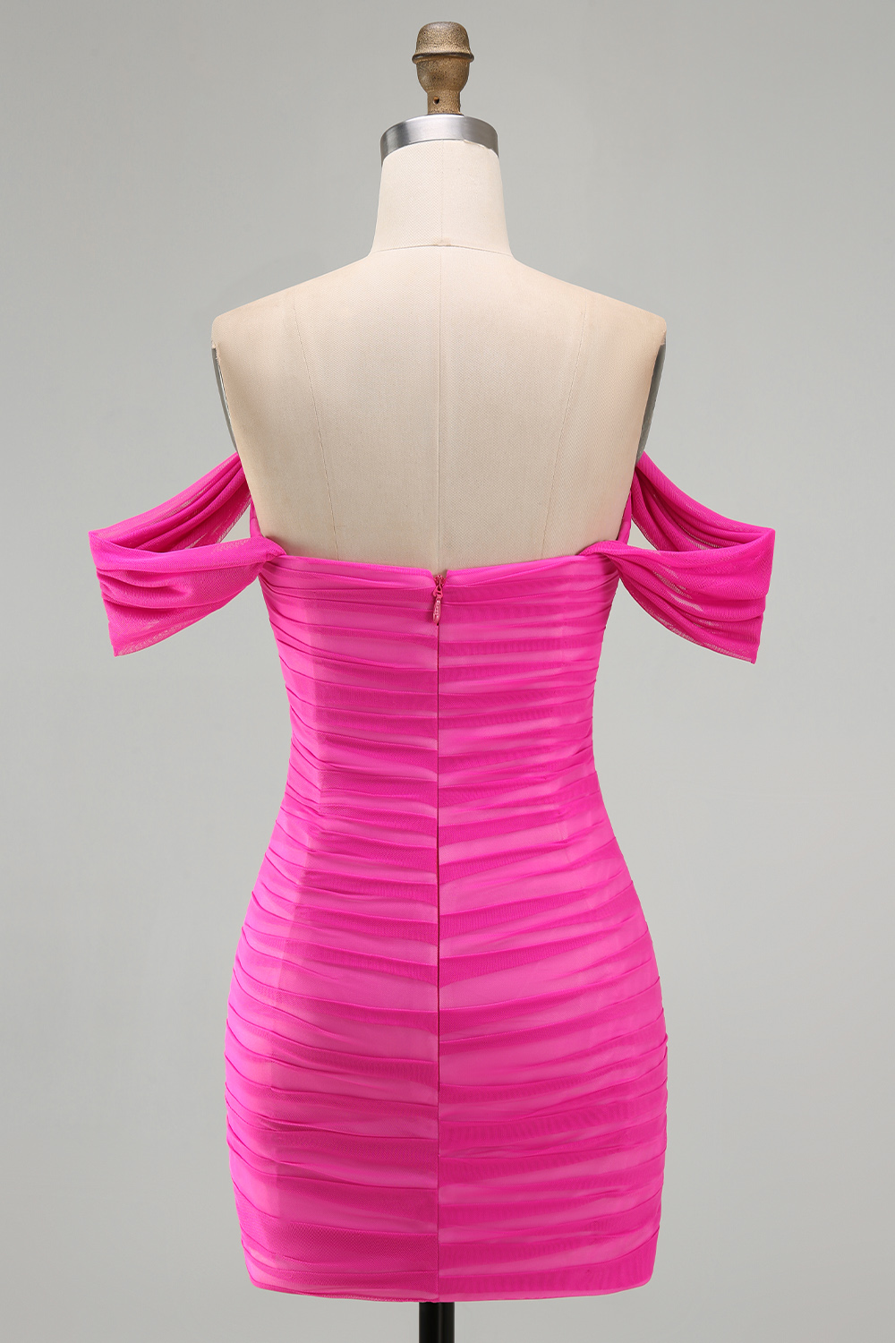 Burgundy Bodycon Off the Shoulder Ruched Mini Party Dress