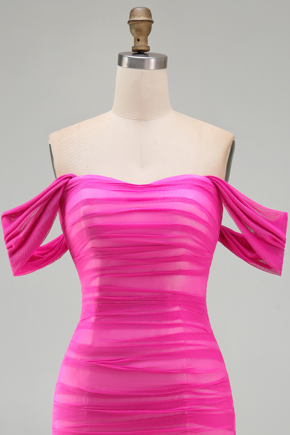 Burgundy Bodycon Off the Shoulder Ruched Mini Party Dress