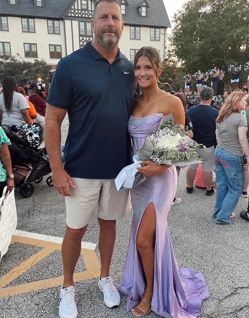 Sparkly Blue Mermaid Strapless Beaded Long Corset Prom Dress with Slit