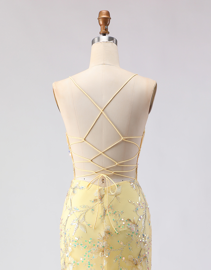 Sparkly Floral Black Beaded Corset Spaghetti Straps Long Prom Dress