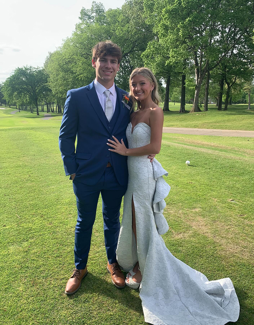 White Ruffled Sweetheart Mermaid Corset Long Prom Dress with Slit