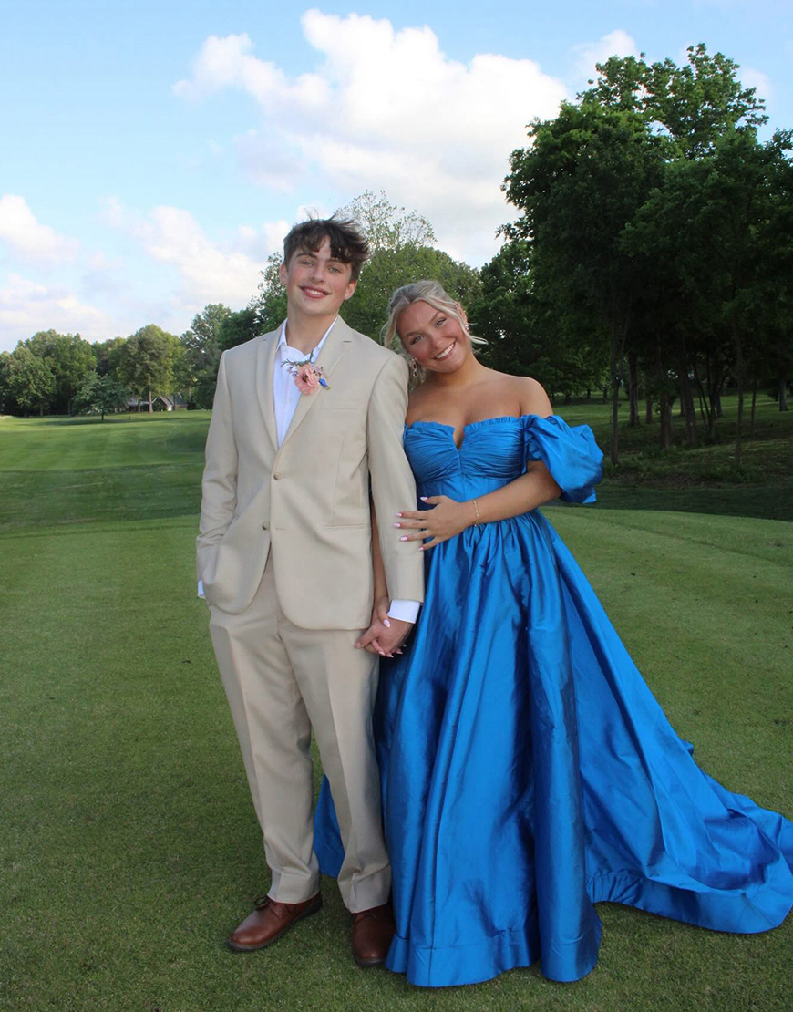 Royal Blue Off the Shoulder Satin Ball Gown Long Prom Dress with Slit