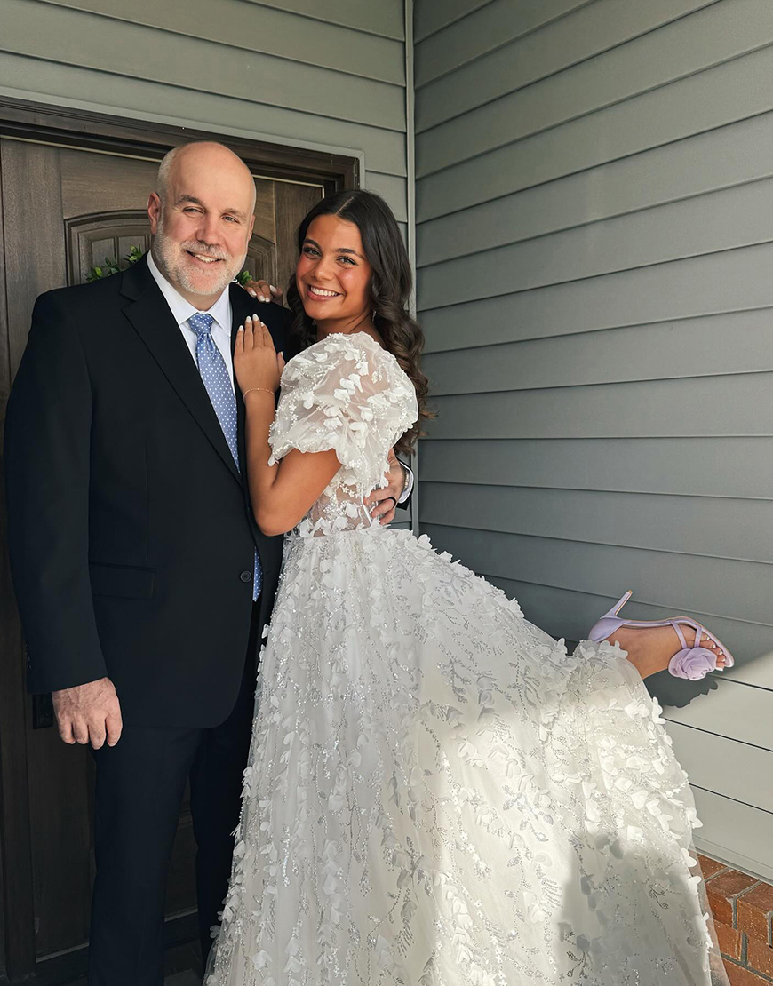 Sparkly White Corset Ball Gown Puff Sleeves Beaded Long Prom Dress with 3D Flowers