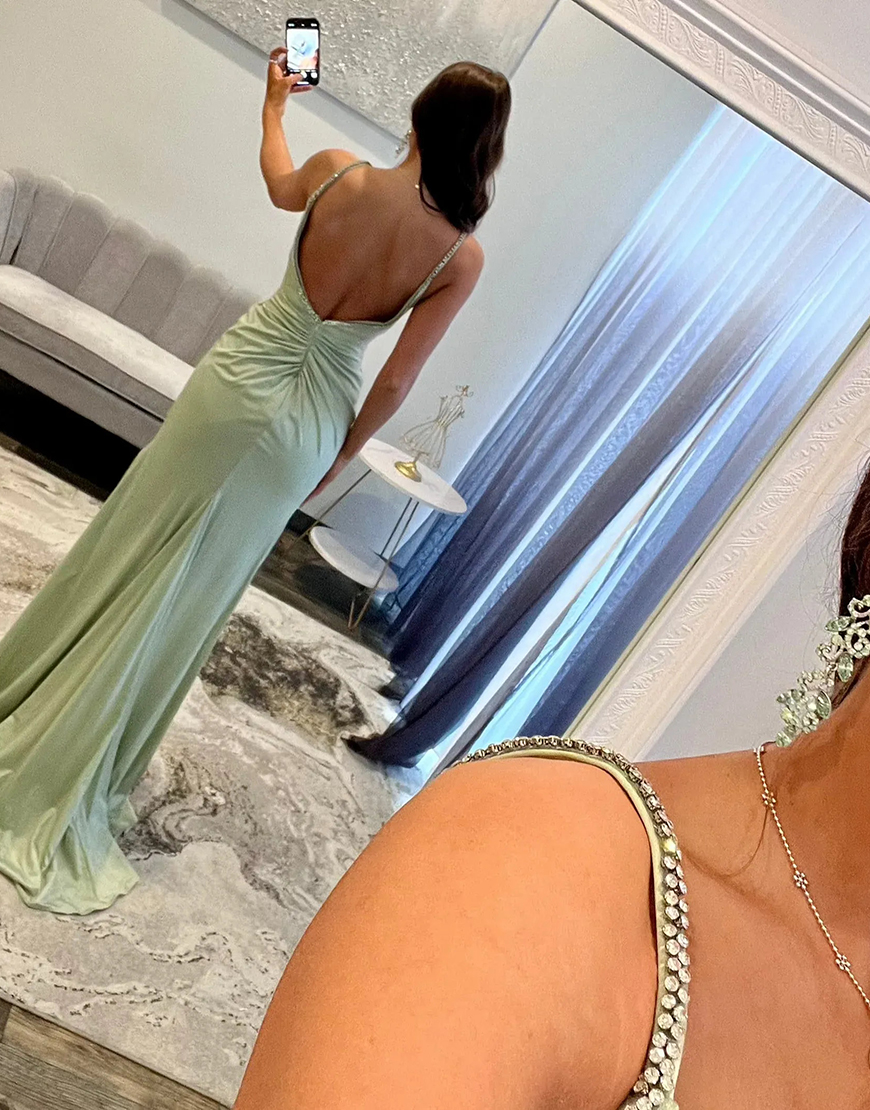 Sparkly Fuchsia Beaded Corset Satin Long Prom Dress with Bows