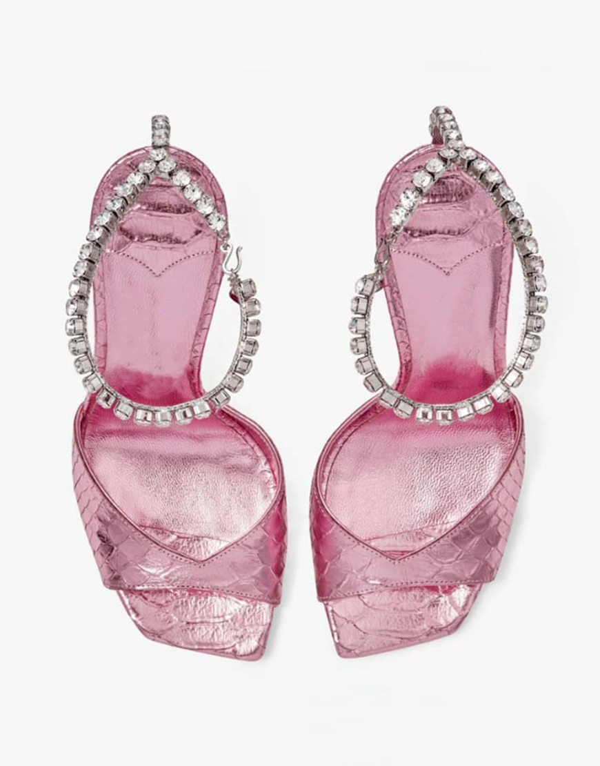 Sparkly Dark Green Stilettos Prom High Heels with Rhinestones