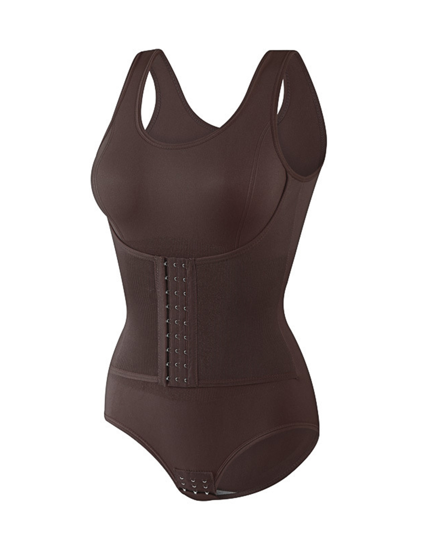 Grey Blue Push Up Tummy Control Buckle Waist Shapewear